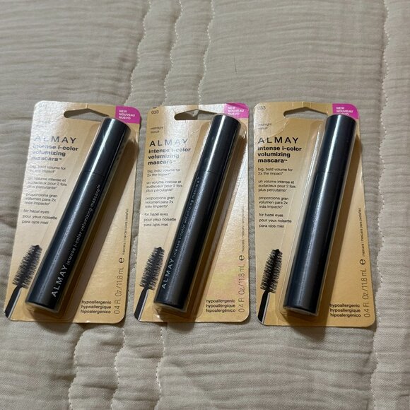 Almay Intense i-Color Volumizing Mascara #033 Midnight - Lot of 3 - Picture 1 of 5